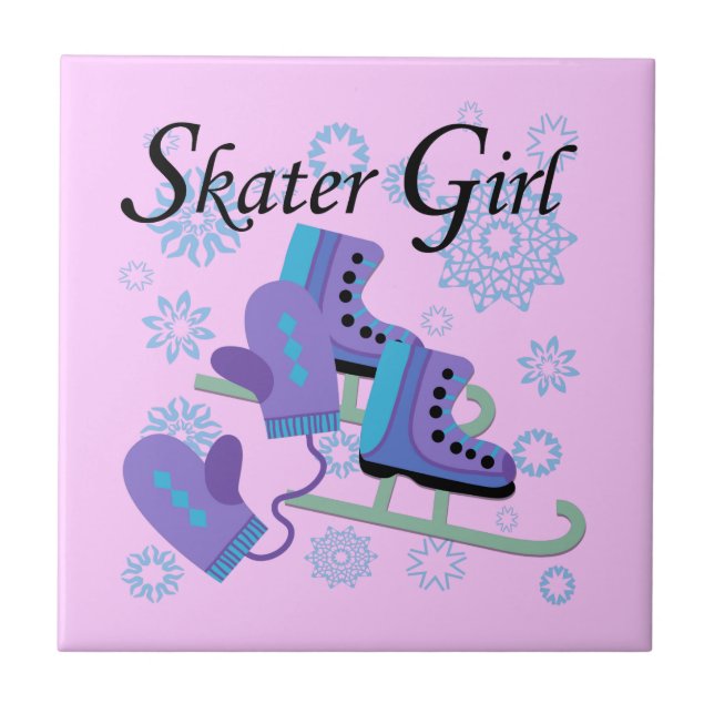 Skater Girl Tile (Front)