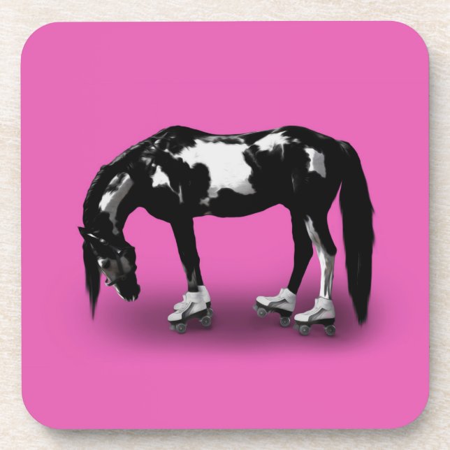 Skater Horse Beverage Coaster (Front)