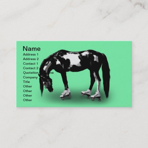 Skater Horse Business Card Templates