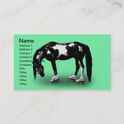 Customizable Skater Horse Business Card Templates