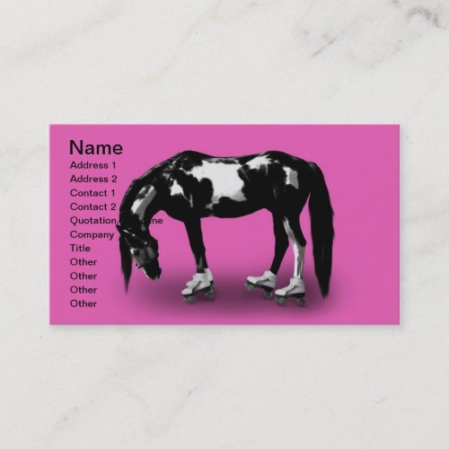 Skater Horse Business Card Template