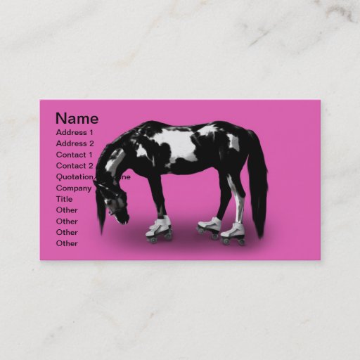 Customizable Skater Horse Business Card Template