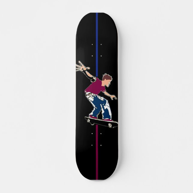 Skater in the Dark - Skateboard Deck (Front)