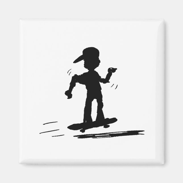 Skater Kid by Cussdum Designs Magnet (Front)