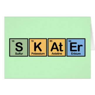 Skater made of Elements Cards