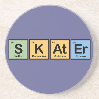 Skater made of Elements Drink Coaster