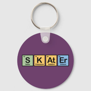 Skater made of Elements Keychain