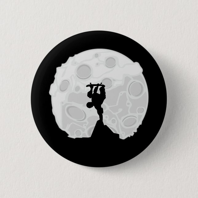 Skater Moon Button (Front)