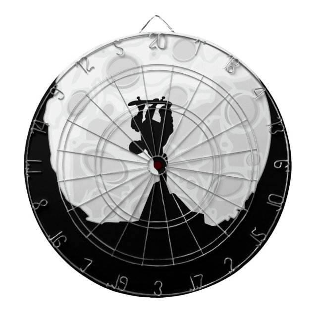 Skater Moon  Dart Board (Front)