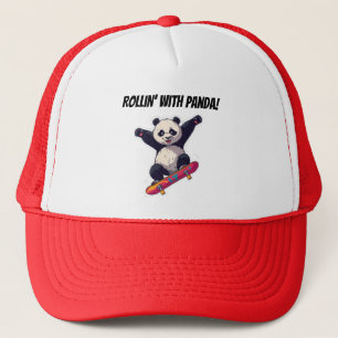 Skater Panda Cap – Cartoon Kids Hat