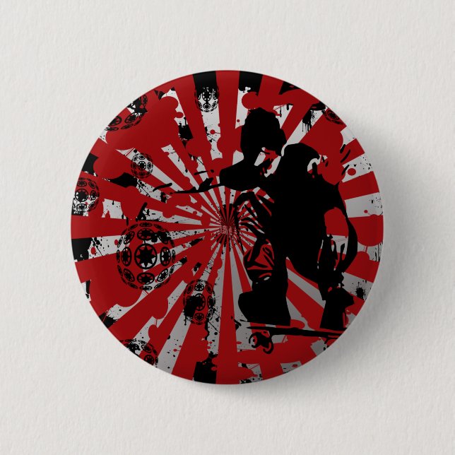 Skater Pinback Button (Front)