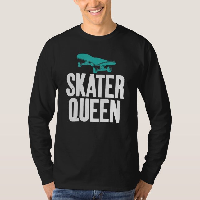 Skater Queen   Graphic Print for Skating Women T-Shirt (Front)