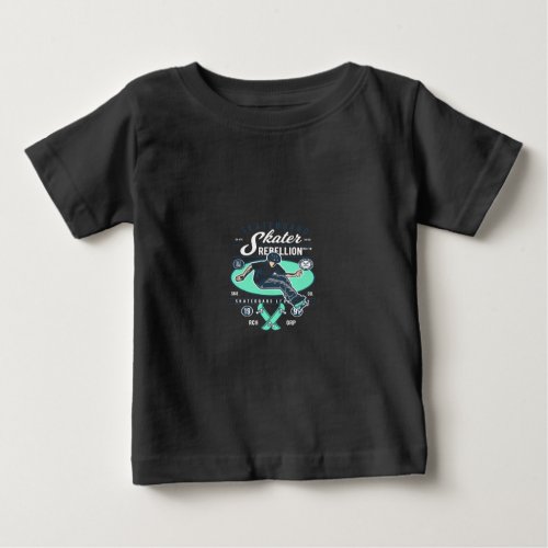 skater rebellion baby T_Shirt