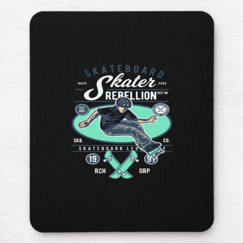 skater rebellion mouse pad