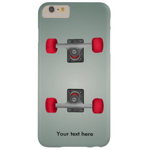 Skater Skateboard Skateboarding Wheels and Trucks Barely There iPhone 6 Plus Case