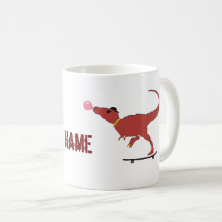 Skater T-rex Coffee Mug