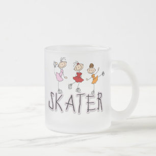 Skater T-shirts and Gifts Frosted Glass Coffee Mug