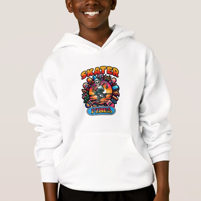 SKATER VIBES!  HOODIE (Front)