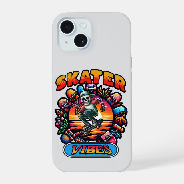 SKATER VIBES!  iPhone 15 CASE (Back)