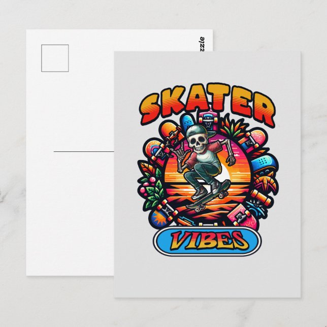 SKATER VIBES! POSTCARD (Front/Back)