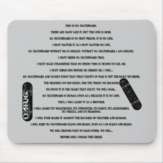 Skaters Creed Mouse Pad