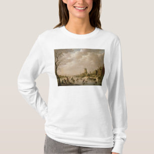 Skaters on a Frozen Canal, 1779 T-Shirt