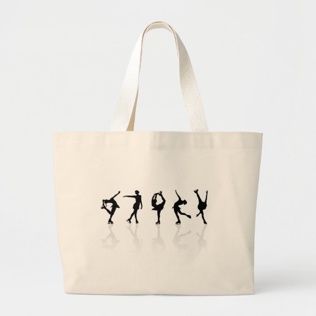Skaters & Reflections Large Tote Bag (Front)
