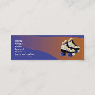 Skates - Skinny Mini Business Card