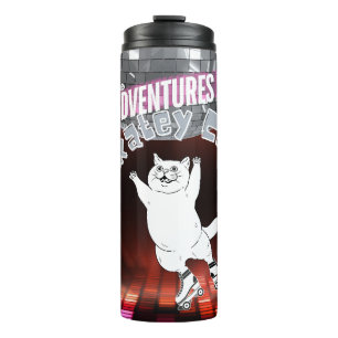 Skatey Cat Thermal Tumbler