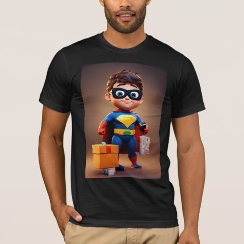 Skathi Kid Where Little Heroes Shine Bright T_Shirt