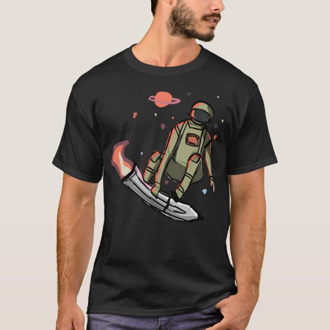 Skating Astronaut T-Shirt (Front)