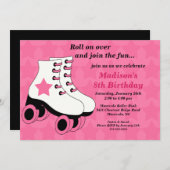 Skating Birthday Party Invitation (Front/Back)