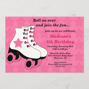 Skating Birthday Party Invitation