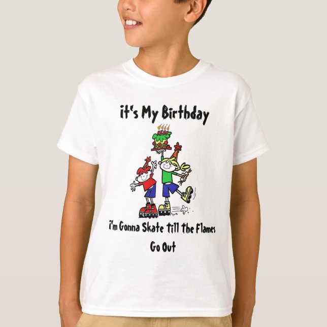 Skating Birthday Tshirt (Front)