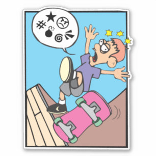 Skating Boy Sticker