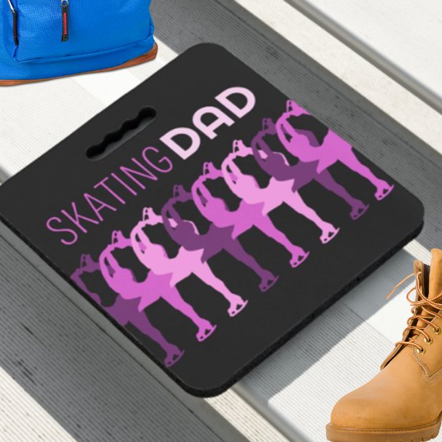 Skating DAD figure skating Synchronized Group Seat Cushion (Creator Uploaded)