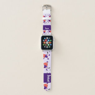 Skating ice hockey player pattern apple watch band
