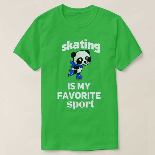 skating is My Favorite Sport Triblend T-Shirt (Design Front)
