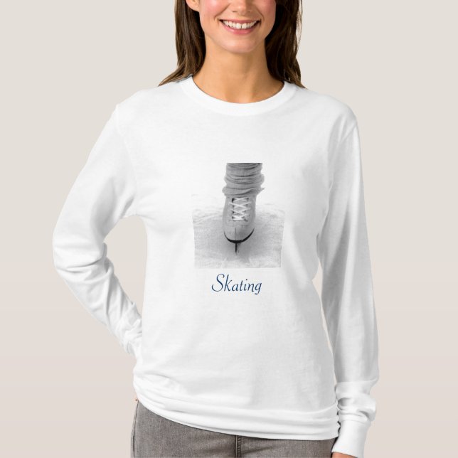 'Skating' Ladies' Long-Sleeve T-shirt (Front)