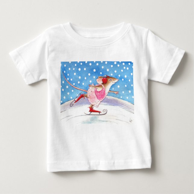 Skating Mouse Kids' tee shirt (Front)