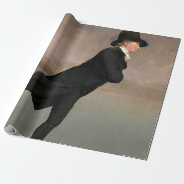 Skating on Duddingston Loch by Henry Raeburn Wrapping Paper (Unrolled)