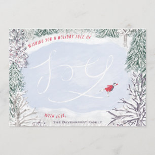 Skating Pond Joy Invitation