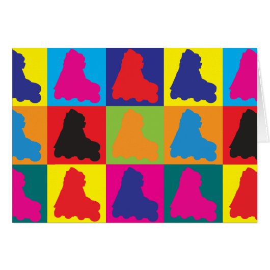 Skating Pop Art Cards (Front Horizontal)