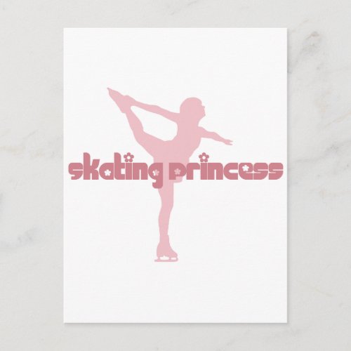 Skating Princess Postcard