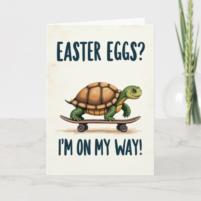 Skating Reptile Fun Day Card (Front)