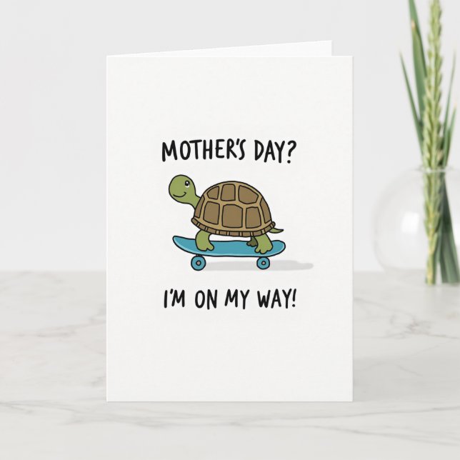 Skating Reptile Mothers Day Card (Front)