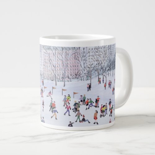 Skating Rink Central Park New York 1994 Large Coffee Mug