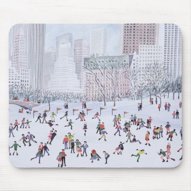 Skating Rink Central Park New York 1994 Mouse Pad (Front)
