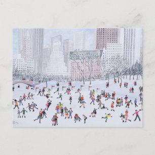 Skating Rink Central Park New York 1994 Postcard