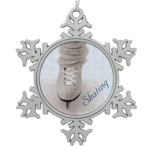 'Skating' Snowflake Ornament